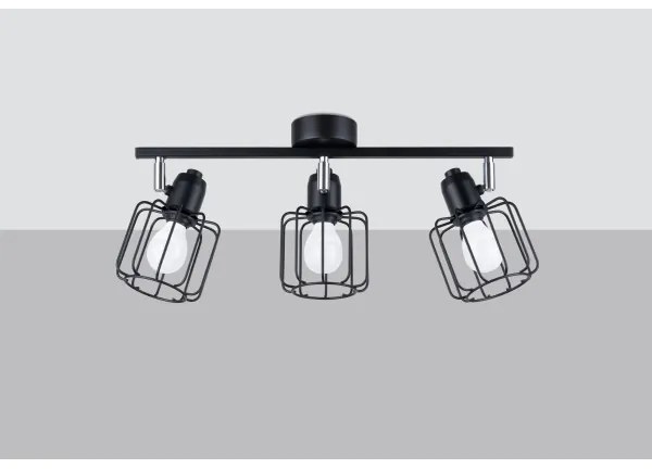 Sollux SL.1116 - Faretto BELUCI 3xE14/40W/230V nero