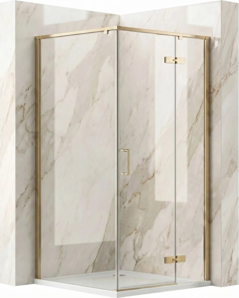 Cabina doccia Rea Bruno 90x90 Brush Gold