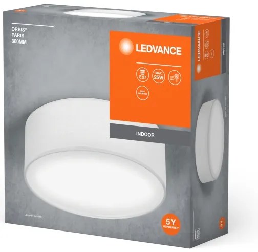 Ledvance - Plafoniera ORBIS PARIGI 1xE27/25W/230V bianco