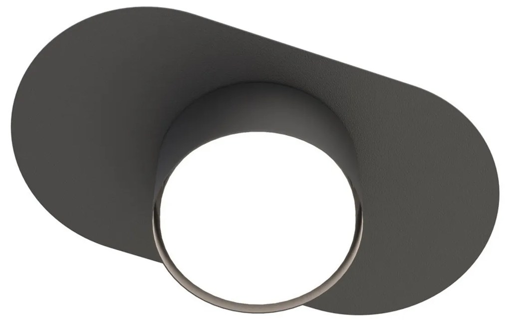 Lampada da soffitto in acciaio STILO 1 GX53 nera da interno