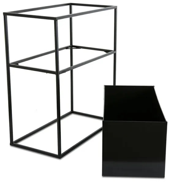 Portafiori 50x44 cm nero