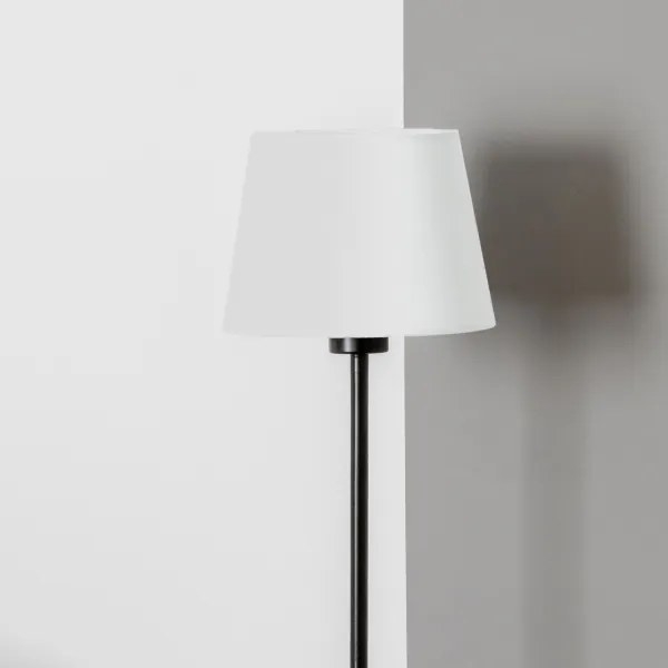 Brilagi - Lampada da terra LED CERIA 1xE27/40W/230V Ø 20,5 cm bianco/nero