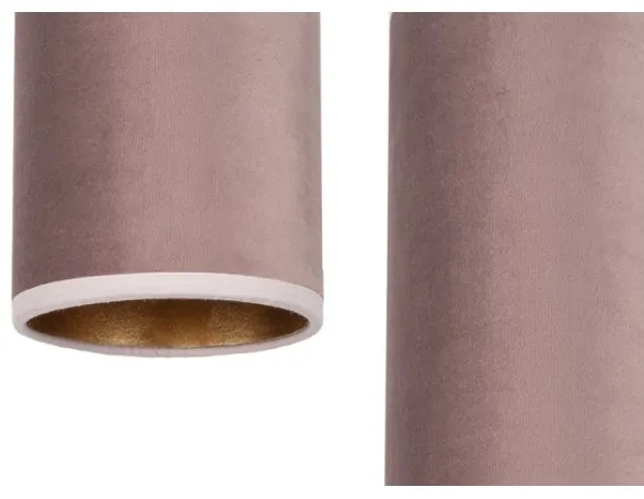 Lampadario a cavo AVALO 2xE27/60W/230V rosa/rame