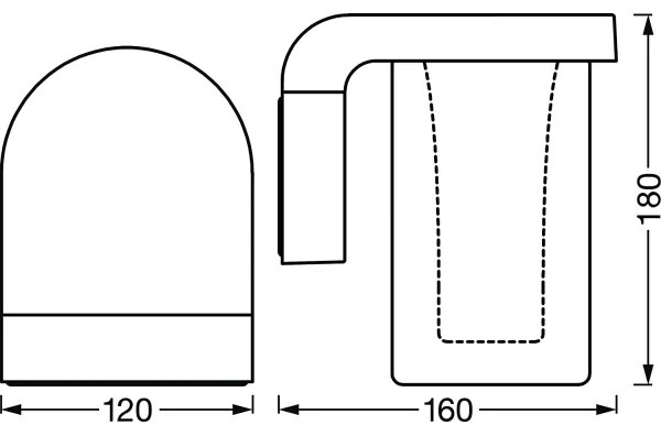 Ledvance - Applique da esterno LED RGBW dimmerabile SMART+ CASCADE LED/10W/230V Wi-Fi IP44
