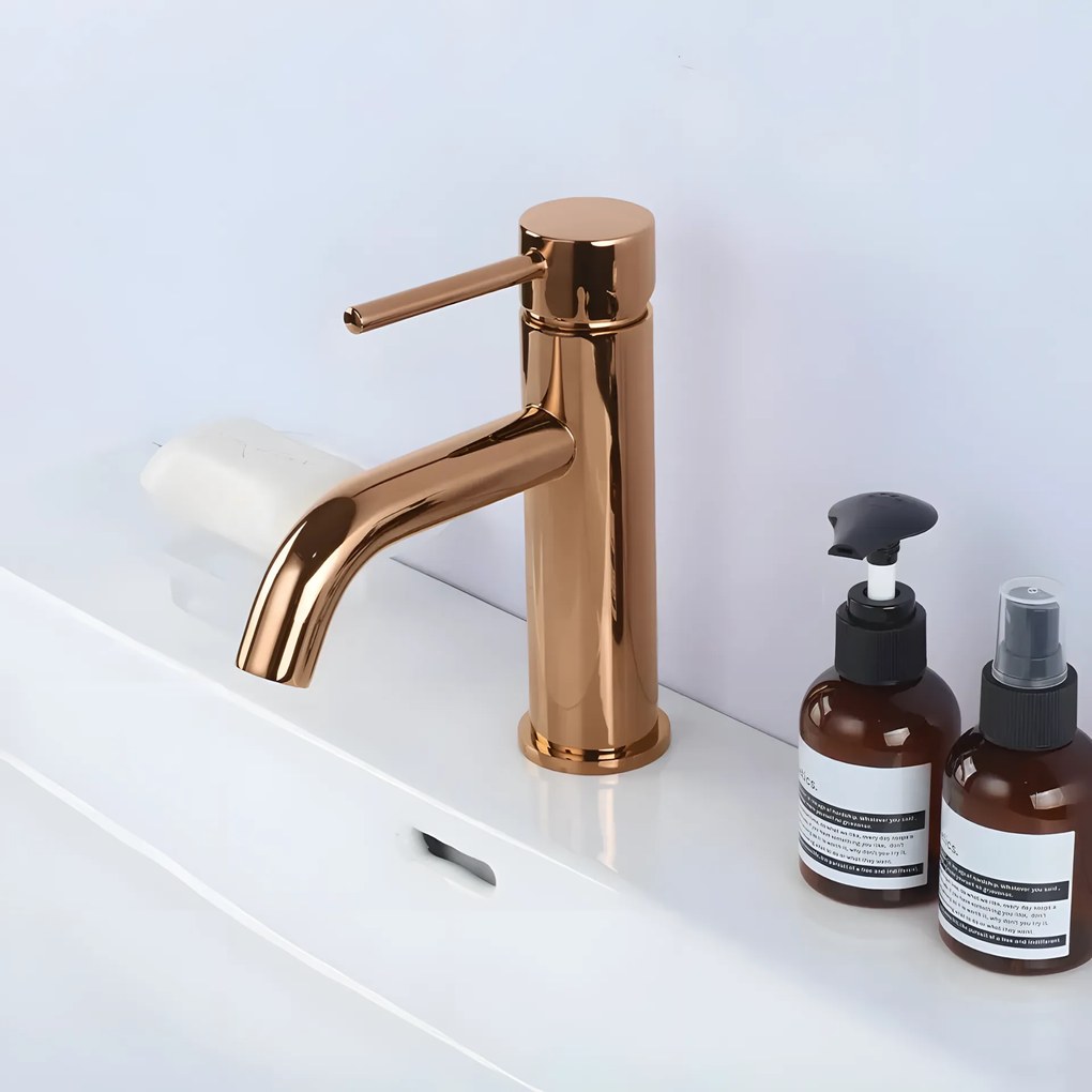 Rubinetto da lavabo Rea Lungo Copper Low