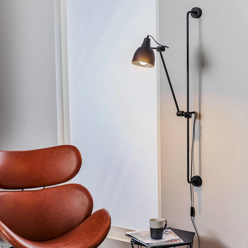 ALDEX Applique 997 con spina, 1 luce, nero