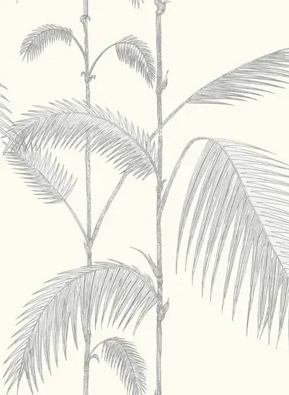 Cole & Son Carta da parati Palm Jungle - Grey/ Ivory