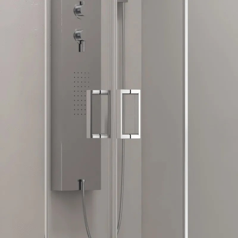 Kamalu - Box doccia 170x70 doppio scorrevole altezza 180cm | KAM-KNF6000S