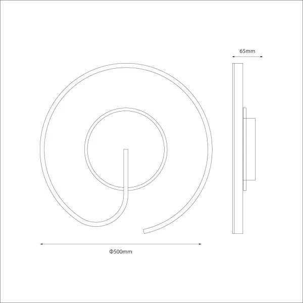 Plafoniera LED LORENZO LED/22W/230V Ø 50 cm dorata
