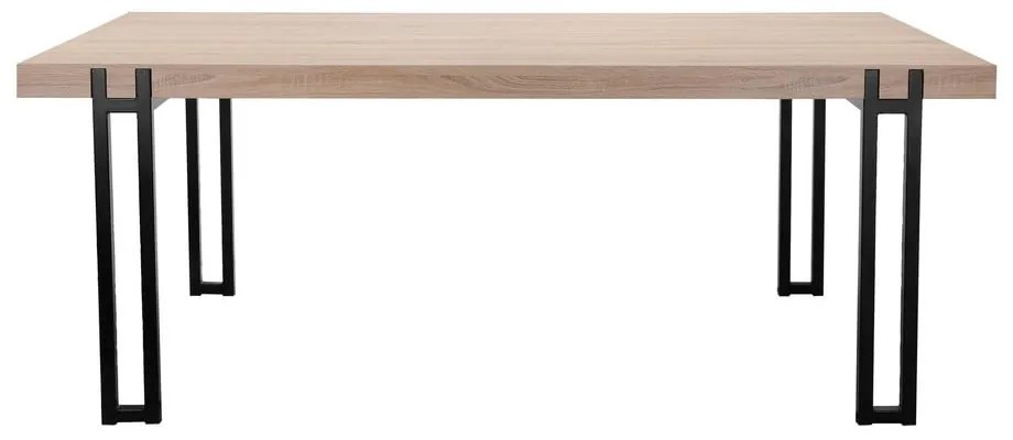 Tavolo da pranzo con piano effetto rovere in colore naturale 90x160 cm Azuma - Støraa