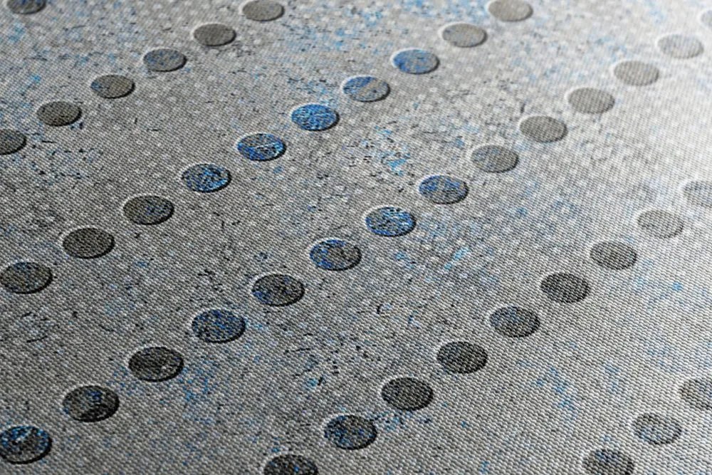 Quadro su tela – Mandala su sfondo grigio