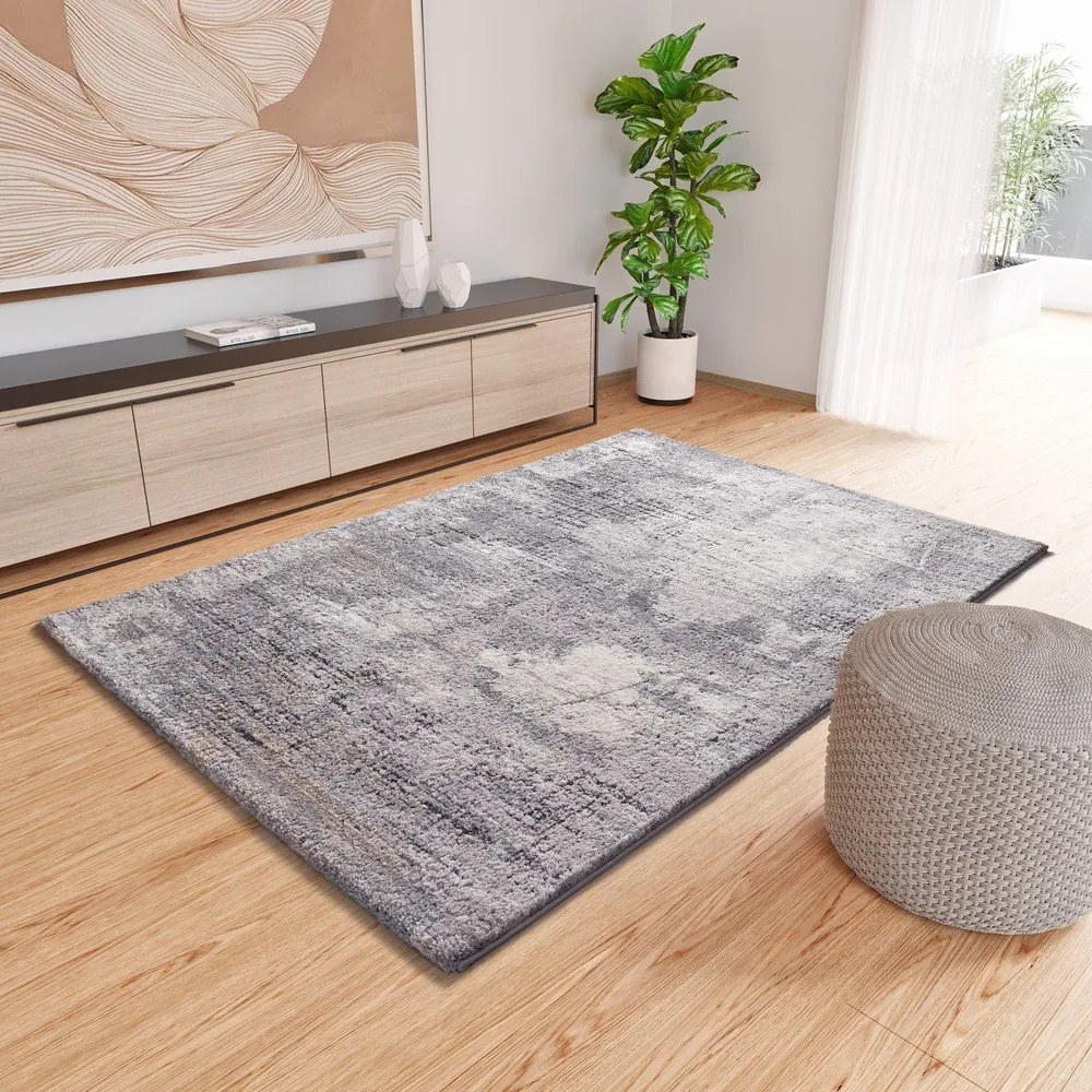 Tappeto grigio 140x200 cm Kivet – Universal