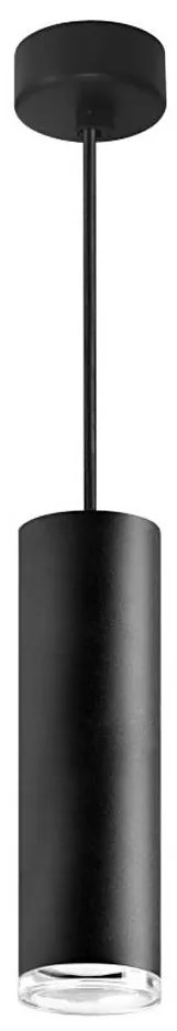 Lampadario da bagno a filo TURYN 1xGU10/10W/230V IP44 nero