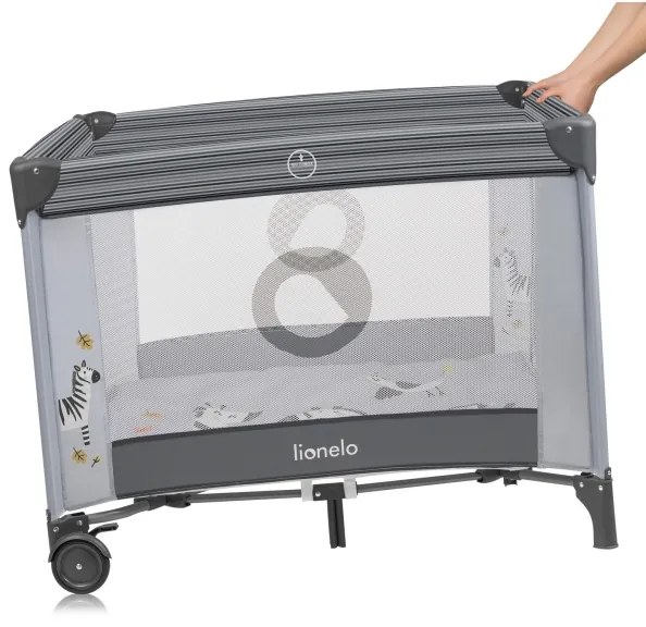 Lionelo - Recinto gioco BONNIE Grey Stone