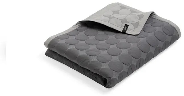 Mega Dot (Organic) Bedspread 260x260 Dark Grey - Hay