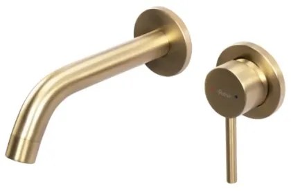 REA-B5334 - Miscelatore per lavabo ad incasso OWEN, finitura oro spazzolato