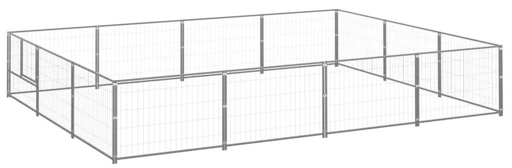 Gabbia Per Cani Argento 12 M² İn Acciaio /