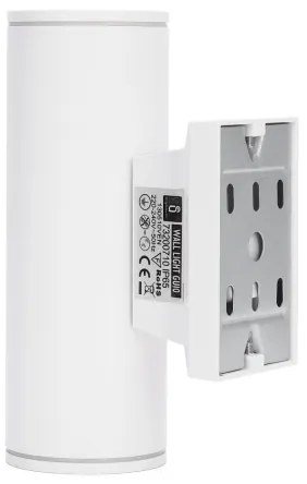 Aigostar - Applique da esterno 2xGU10/230V bianco IP65 arrotondato