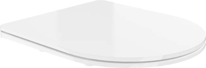 Mexen sedile con chiusura rallentata slim, duroplast, bianco lucido - 39030100