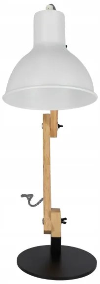 Lampada da tavolo 1xE27/40W/230V bianca/nera