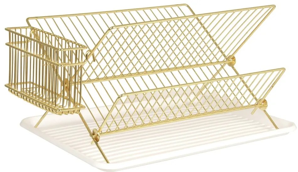 Scolapiatti in oro Present Time Rack - PT LIVING