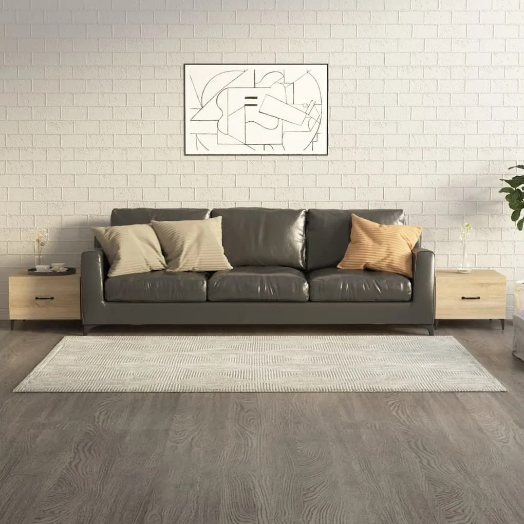 Tavolino Da Salotto Gambe İn Metallo Rovere Sonoma 50x50x40 Cm /