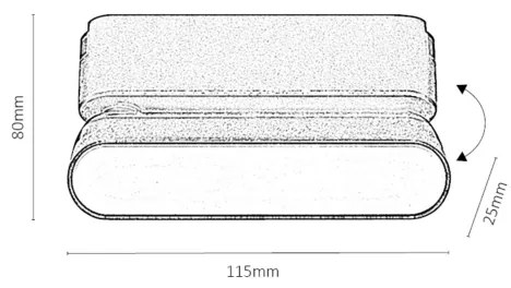 Rabalux 70127-LED Plafoniera dimmerabile per sistema a binario monofase LiTrack 4W/24V 11,5 cm