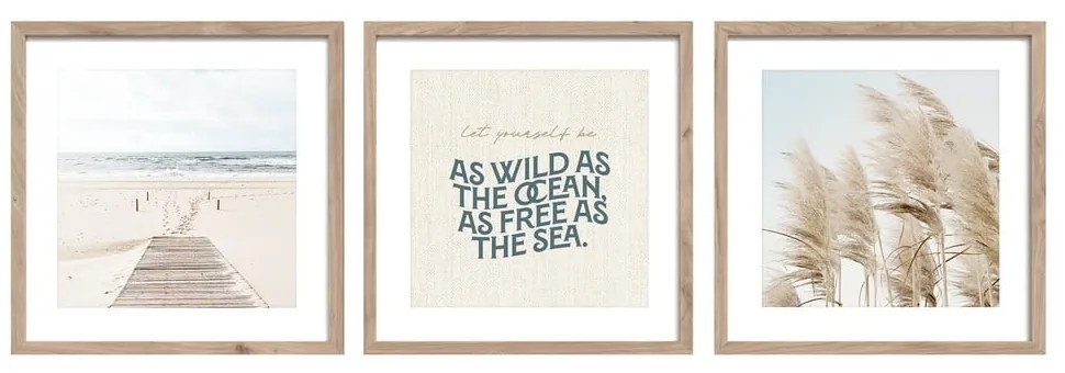 Set di dipinti 3 pz 30x40 cm Seaside – Styler