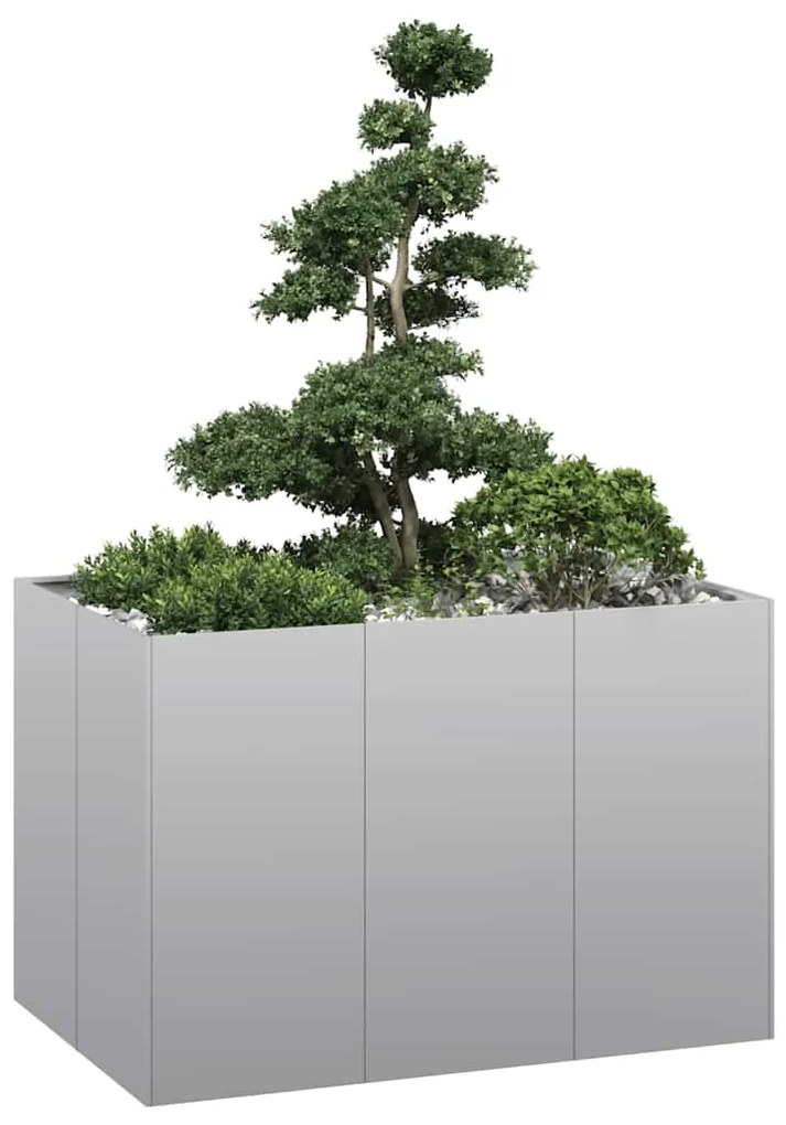 Fioriera 120x80x80 Cm İn Acciaio Zincato /
