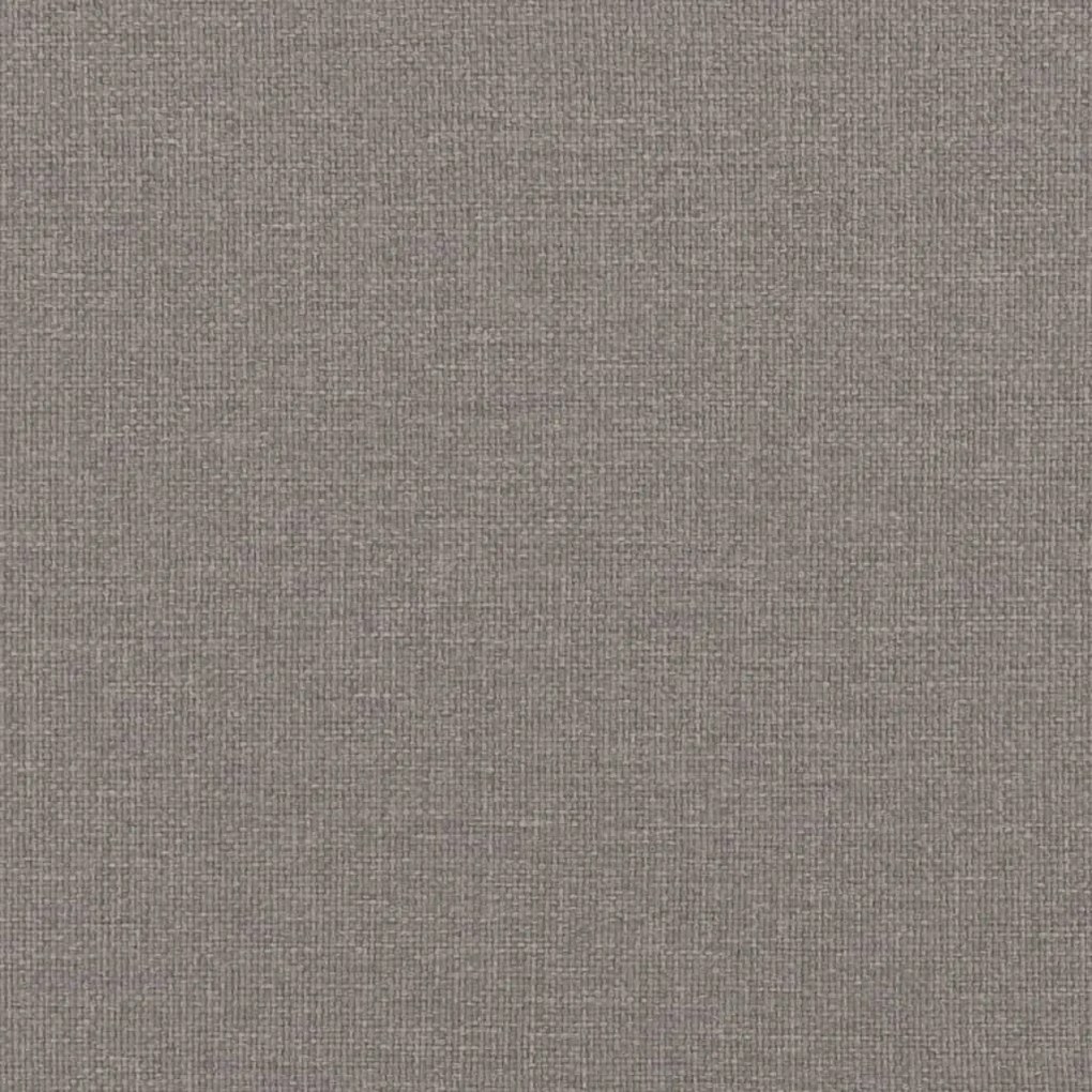 Giroletto con Testiera Grigio Tortora 200x200 cm in Tessuto