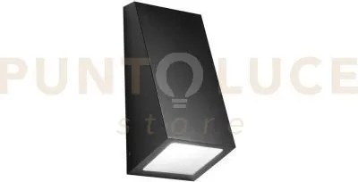 Applique popup nera in metallo ip44 1 luce attacco e27 118x104x247mm