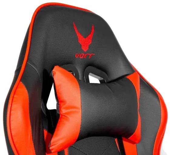 Sedia da gioco VARR Zolder nero/rosso