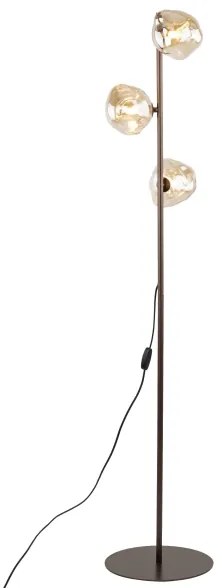 Lampada da terra LAVA 3xG9/8W/230V bronzo/beige fumé