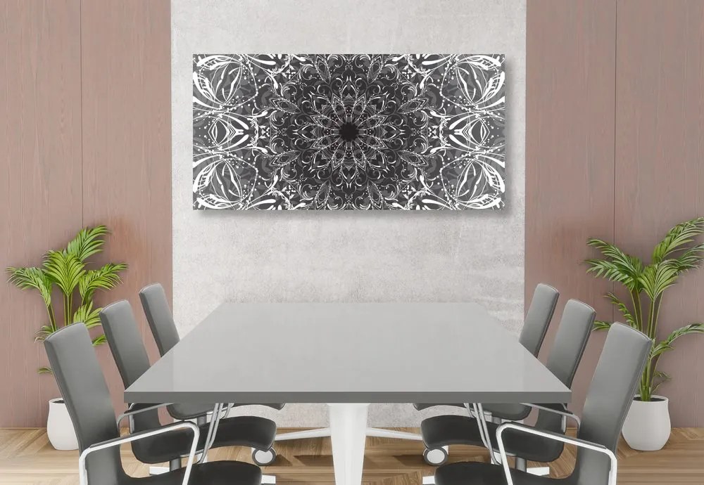 Quadro su tela – Rosetta in bianco e nero