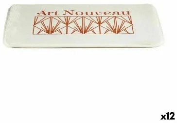 Tappeto da bagno Art Nouveau Bianco Bronce 40 x 1,5 x 60 cm (12 Unità)