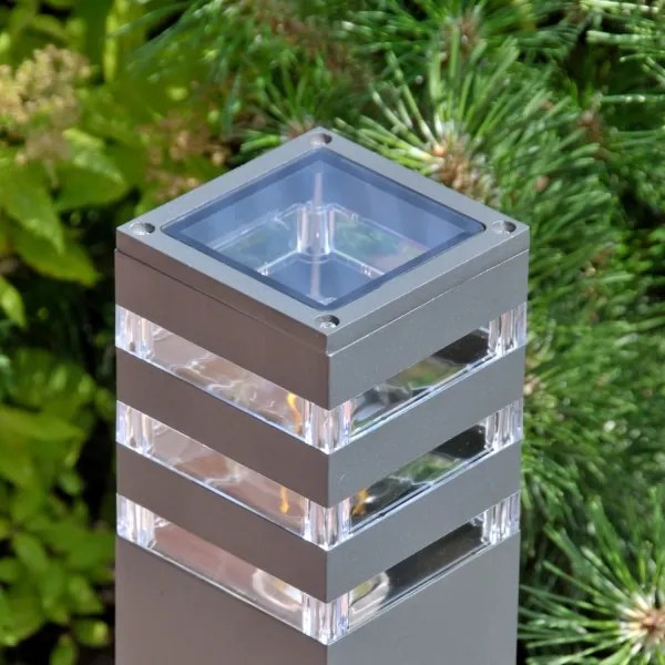Lampada da esterno LED RGBW dimmerabile TEKSAS 1xE27/9W/230V 44 cm IP44 antracite