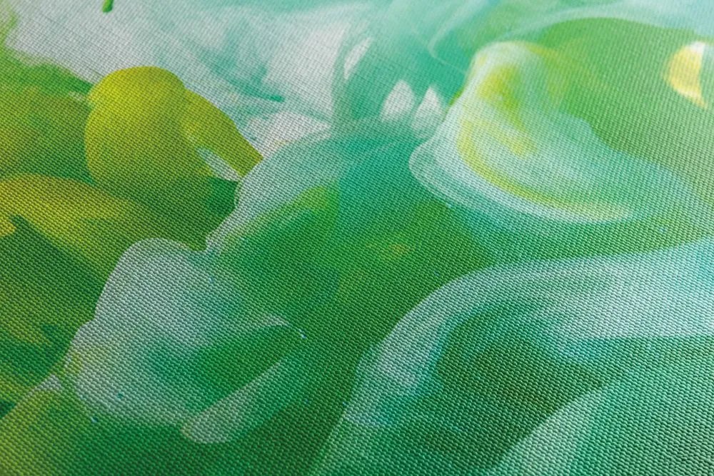 Quadro su tela – Inchiostro in sfumature verdi