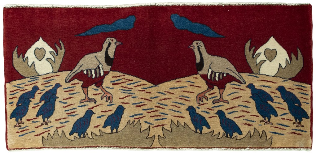 Gabbeh Tappeto persiano 100 x 50 (Iran) Annodato A Mano