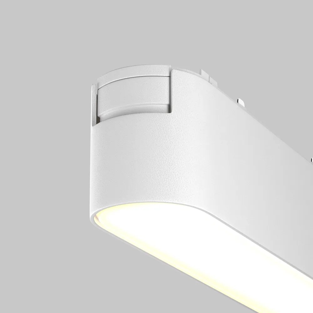 Base Di Illuminazione Per Binario Moderno Basic Alluminio Bianco Luce Calda 6W