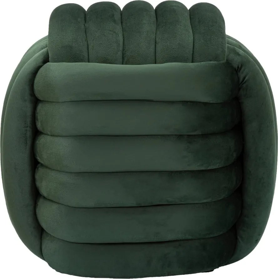 Poggiapiedi in velluto verde Softy - Mauro Ferretti