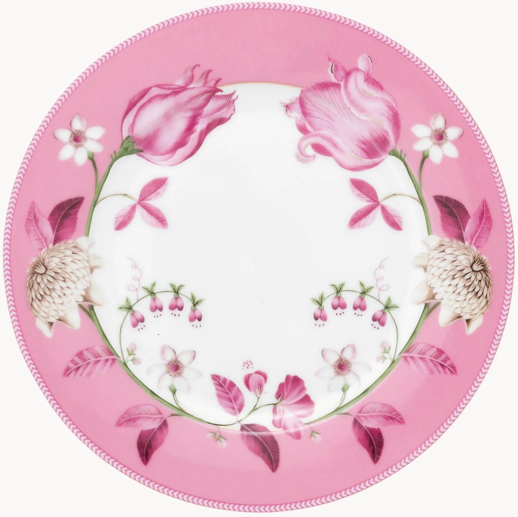 Set di 6 piatti da colazione in porcellana Jolie Tulip