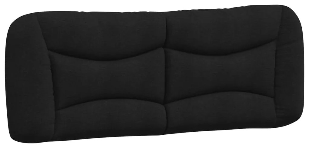 Cuscino testiera nero 140 cm in tessuto