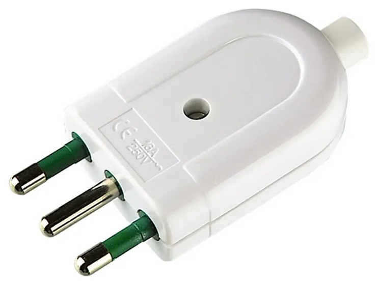 Spina Volante 16A 250v bianca Aigostar