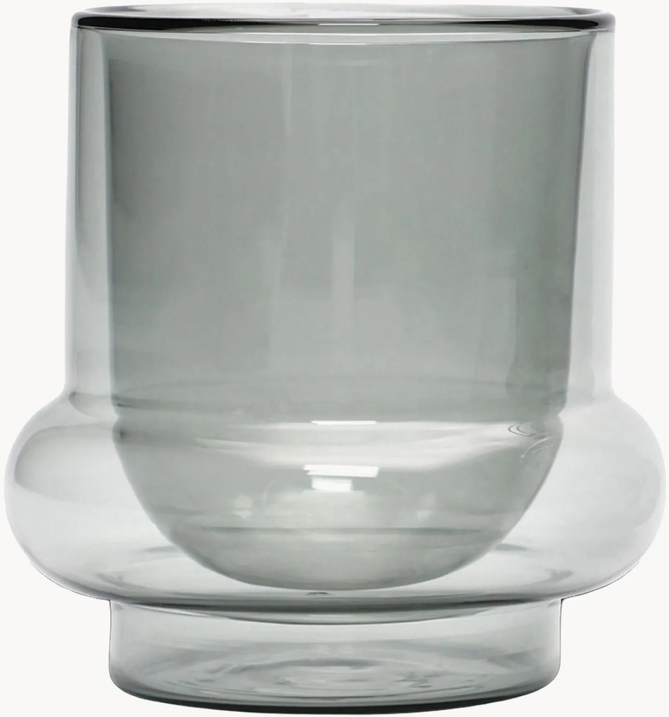 Set di 2 tazze da caffè in vetro borosilicato fatte a mano Bump