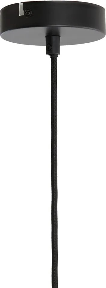 Lampadario in colore petrolio con paralume in tessuto ø 50 cm Malacia - Light &amp; Living