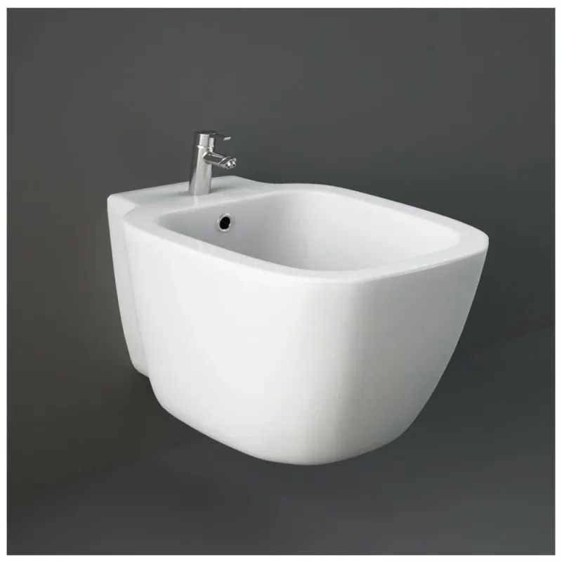 Coppia sanitari sospesi Rak serie One in ceramica con copriwc soft-close