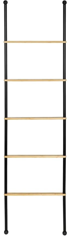 Scala decorativa in metallo nero/naturale Bambusa - Wenko