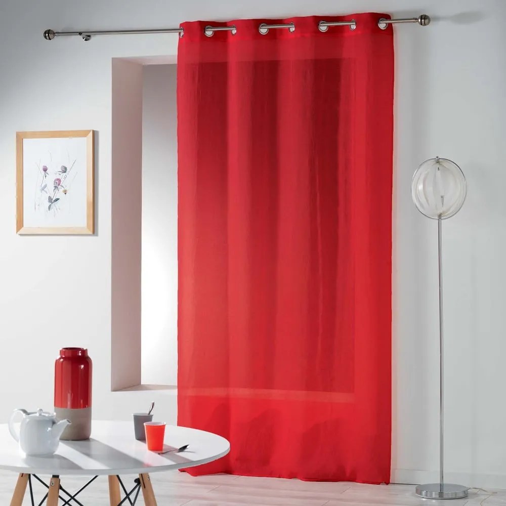 Tenda sottile rossa 140x280 cm Telma – douceur d'intérieur