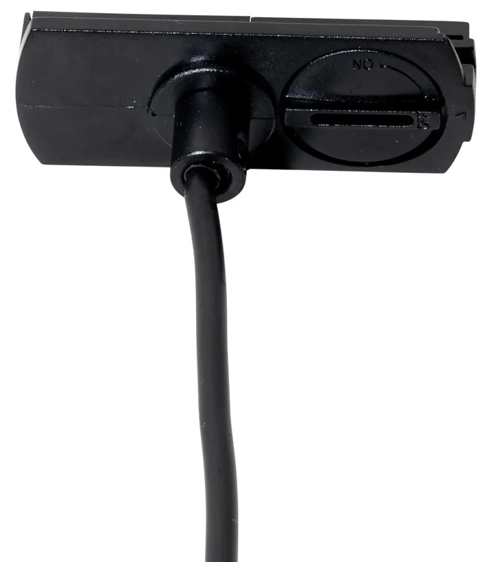 Lampada a sospensione nera moderna per sistema binario monofase - Iconic Frini