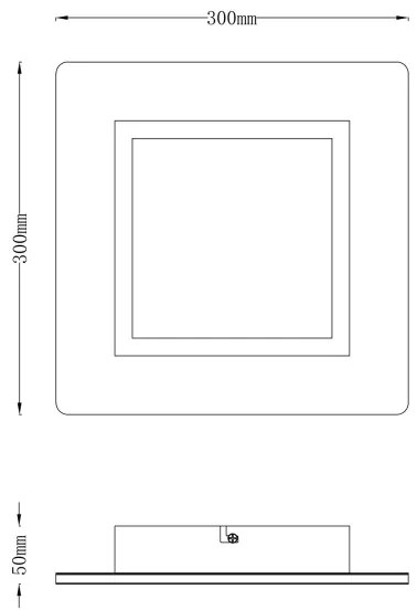 Globo 41767Q - Plafoniera LED CLAY LED/23W/230V